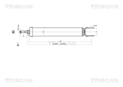 8705 43202 TRISCAN Амортизатор (фото 1)