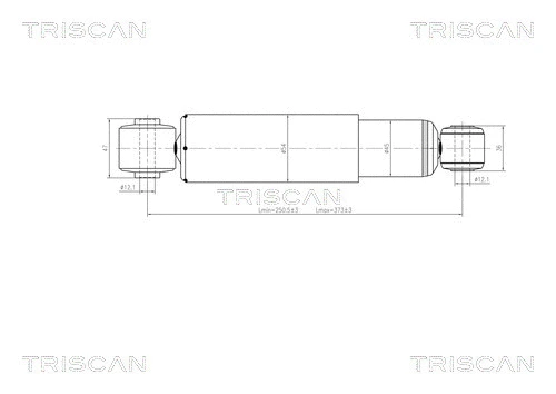 8705 43203 TRISCAN Амортизатор (фото 1)