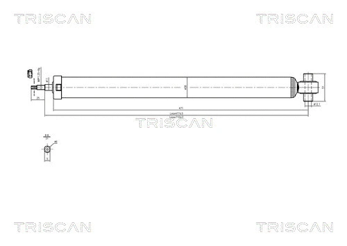 8705 50202 TRISCAN Амортизатор (фото 1)