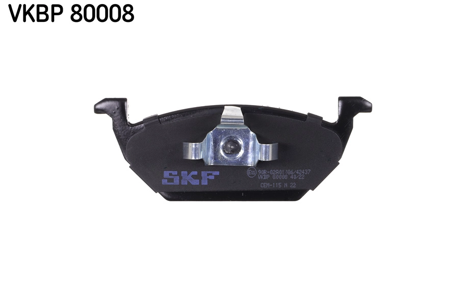 VKBP 80008 SKF Комплект тормозных колодок, дисковый тормоз (фото 2)