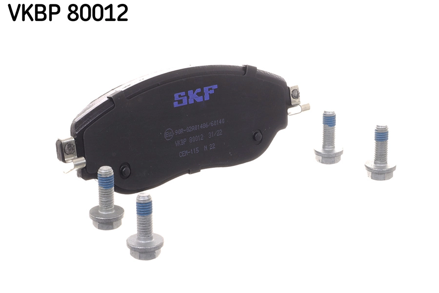 VKBP 80012 SKF Комплект тормозных колодок, дисковый тормоз (фото 2)