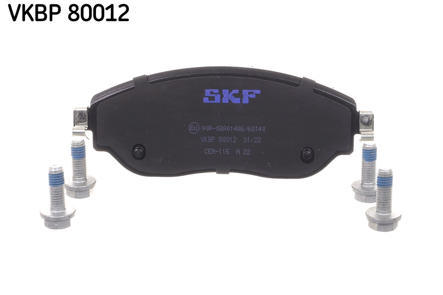VKBP 80012 SKF Комплект тормозных колодок, дисковый тормоз (фото 3)