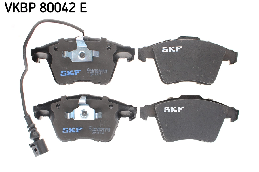 VKBP 80042 E SKF Комплект тормозных колодок, дисковый тормоз (фото 2)