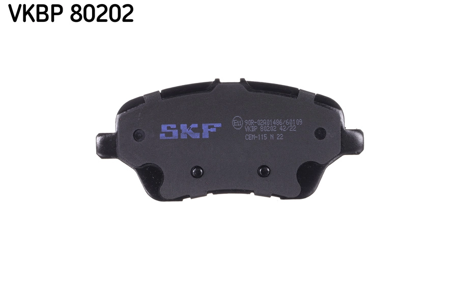 VKBP 80202 SKF Комплект тормозных колодок, дисковый тормоз (фото 2)