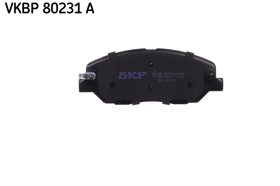 VKBP 80231 A SKF Комплект тормозных колодок, дисковый тормоз (фото 1)