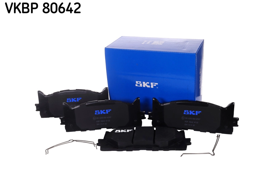 VKBP 80642 SKF Комплект тормозных колодок, дисковый тормоз (фото 1)
