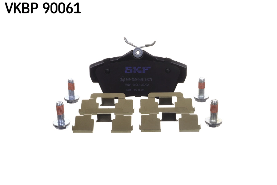 VKBP 90061 SKF Комплект тормозных колодок, дисковый тормоз (фото 3)