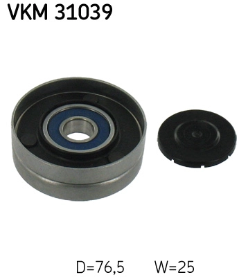 VKM 31039 SKF Паразитный / ведущий ролик, поликлиновой ремень (фото 1)