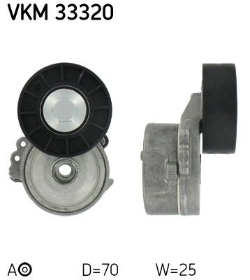 VKM 33320 SKF Натяжной ролик, поликлиновой ремень (фото 1)