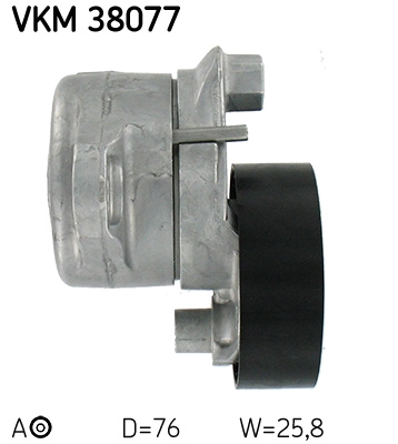 VKM 38077 SKF Натяжной ролик, поликлиновой ремень (фото 3)