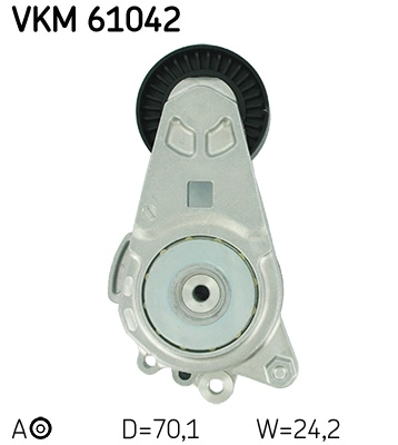 VKM 61042 SKF Натяжной ролик, поликлиновой ремень (фото 2)
