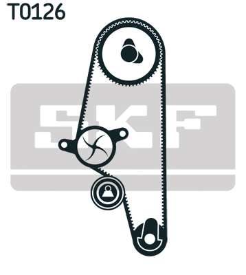 VKMC 01106-2 SKF Водяной насос + комплект зубчатого ремня (фото 3)