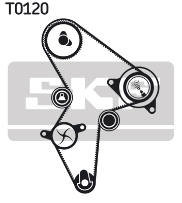 VKMC 03120 SKF Водяной насос + комплект зубчатого ремня (фото 3)