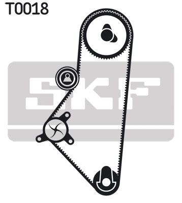 VKMC 03200 SKF Водяной насос + комплект зубчатого ремня (фото 3)