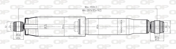 SAB8018.32 OPEN PARTS Амортизатор (фото 1)