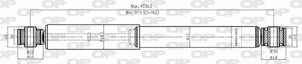 SAB8539.32 OPEN PARTS Амортизатор (фото 1)