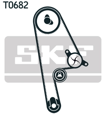 VKMC 93005-2 SKF Водяной насос + комплект зубчатого ремня (фото 3)