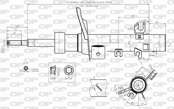 SAB8578.31 OPEN PARTS Амортизатор (фото 1)