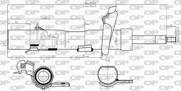 SAB8608.31 OPEN PARTS Амортизатор (фото 1)