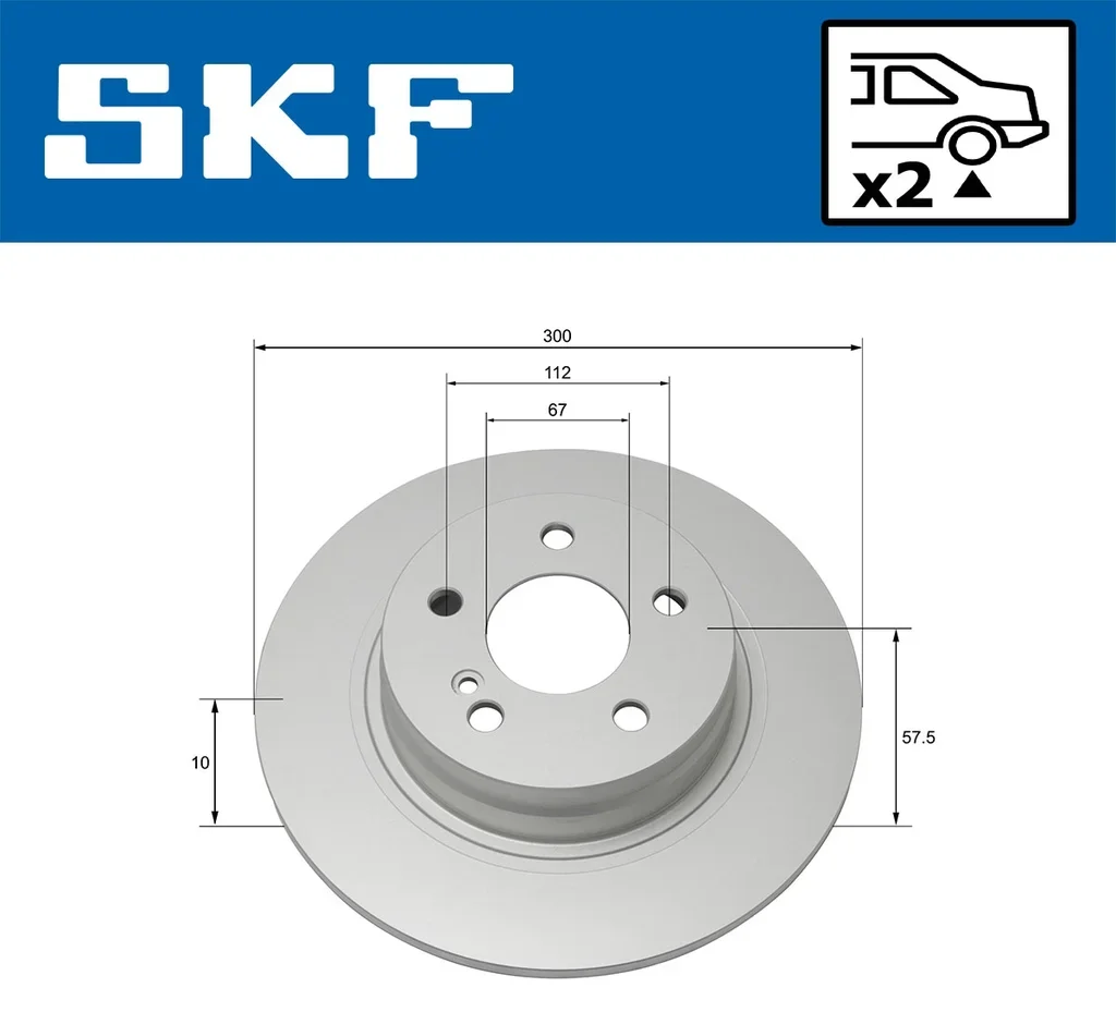 VKBD 90137 S2 SKF Тормозной диск (фото 2)