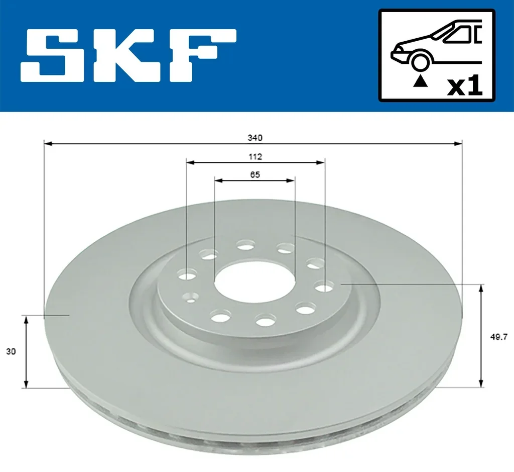 VKBD 80292 V1 SKF Тормозной диск (фото 2)