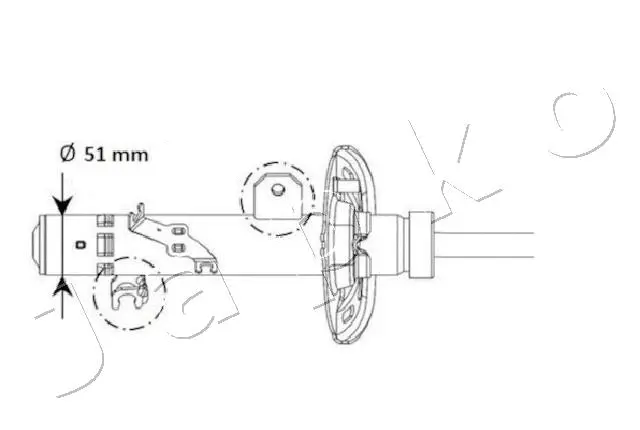 MJ01131 JAPKO Амортизатор (фото 1)