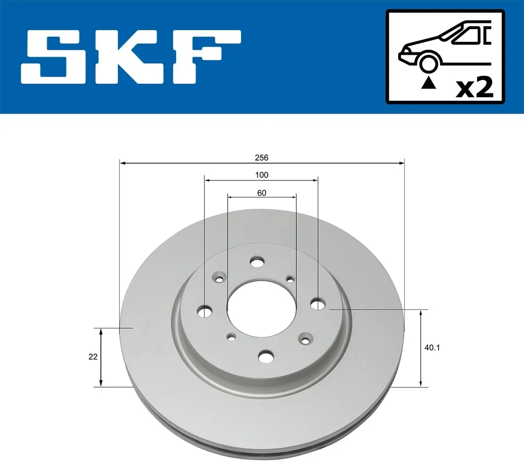 VKBD 80228 V2 SKF Тормозной диск (фото 2)