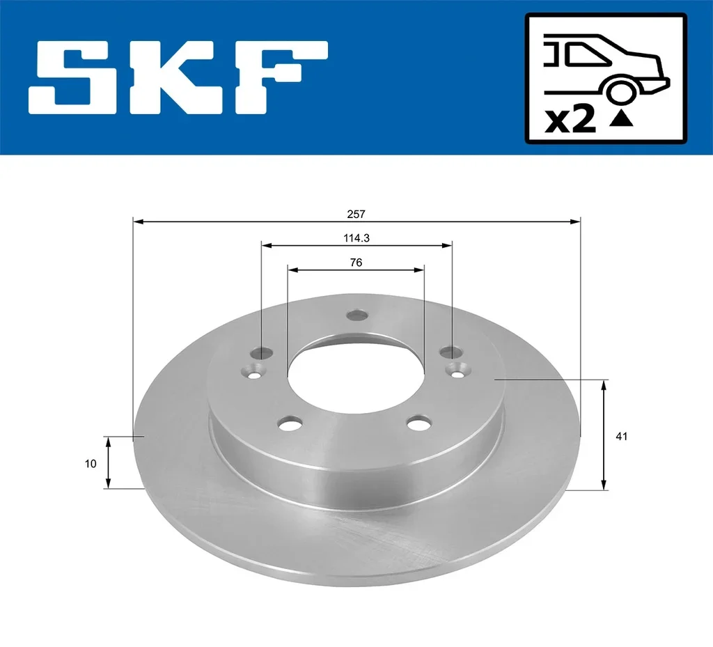 VKBD 90310 S2 SKF Тормозной диск (фото 2)