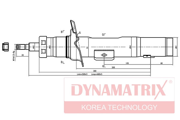 DSA333727 DYNAMATRIX Амортизатор (фото 1)