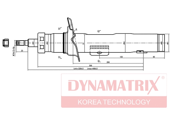 DSA333728 DYNAMATRIX Амортизатор (фото 1)