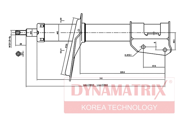 DSA333842 DYNAMATRIX Амортизатор (фото 1)