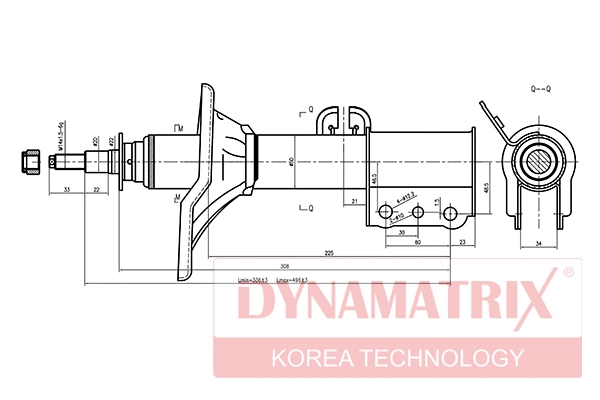 DSA334035 DYNAMATRIX Амортизатор (фото 1)