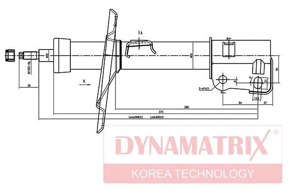 DSA334188 DYNAMATRIX Амортизатор (фото 1)