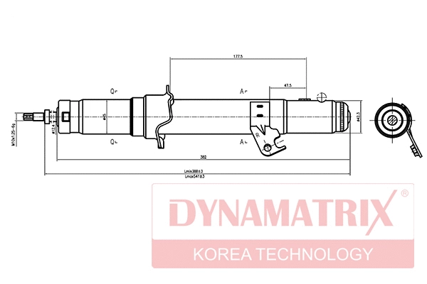 DSA341351 DYNAMATRIX Амортизатор (фото 1)