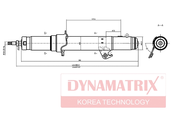DSA341352 DYNAMATRIX Амортизатор (фото 1)