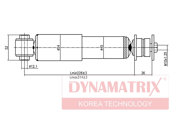 DSA341846 DYNAMATRIX Амортизатор (фото 1)