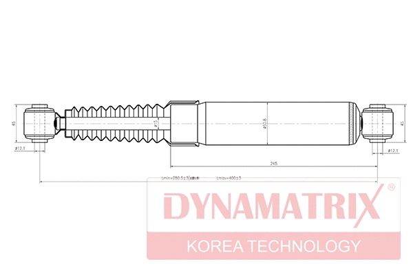 DSA343321 DYNAMATRIX Амортизатор (фото 1)