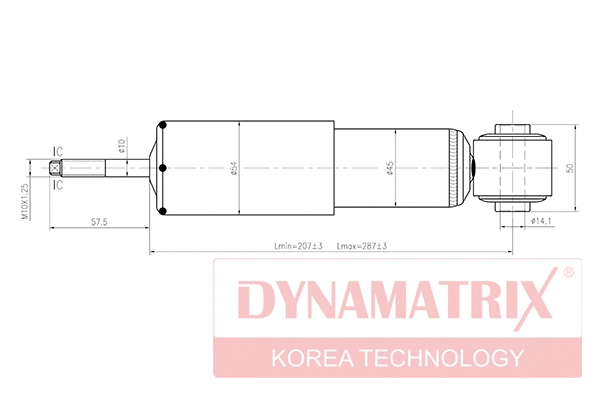 DSA344261 DYNAMATRIX Амортизатор (фото 1)