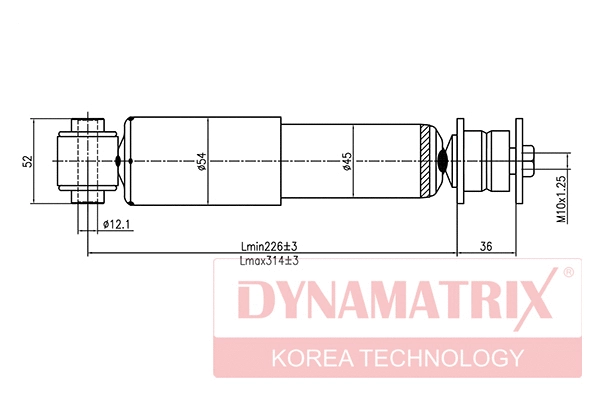 DSA345900 DYNAMATRIX Амортизатор (фото 1)
