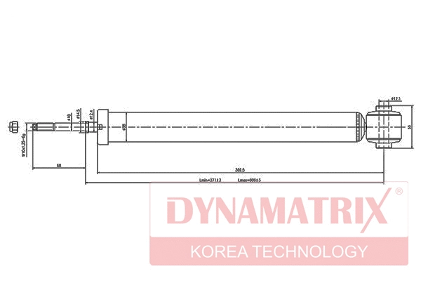 DSA348002 DYNAMATRIX Амортизатор (фото 1)
