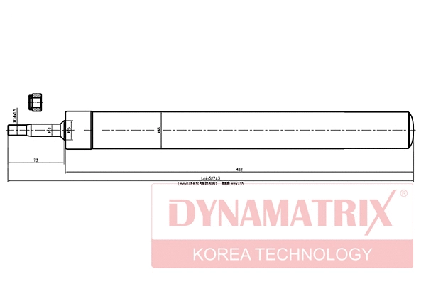 DSA366007 DYNAMATRIX Амортизатор (фото 1)