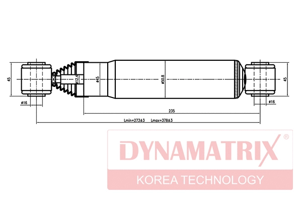 DSA441066 DYNAMATRIX Амортизатор (фото 1)