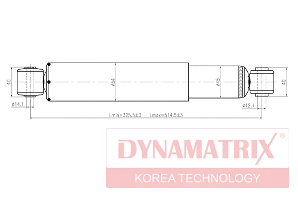 DSA441081 DYNAMATRIX Амортизатор (фото 1)