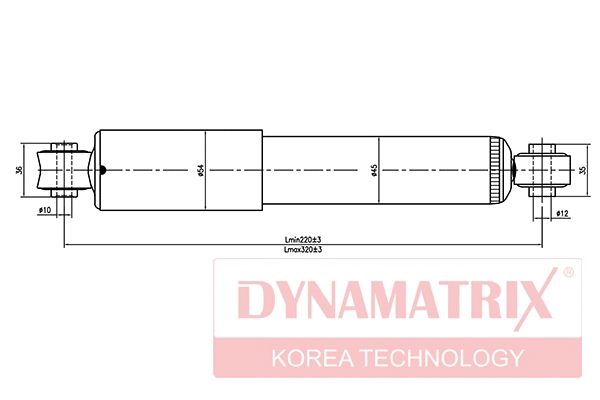 DSA444100 DYNAMATRIX Амортизатор (фото 1)