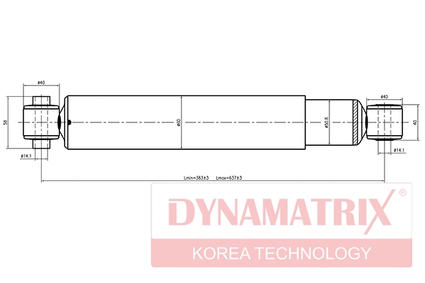 DSA444145 DYNAMATRIX Амортизатор (фото 1)