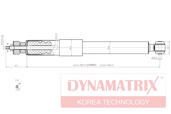 DSA553177 DYNAMATRIX Амортизатор (фото 1)