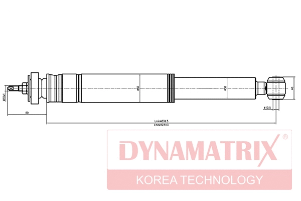DSA553185 DYNAMATRIX Амортизатор (фото 1)