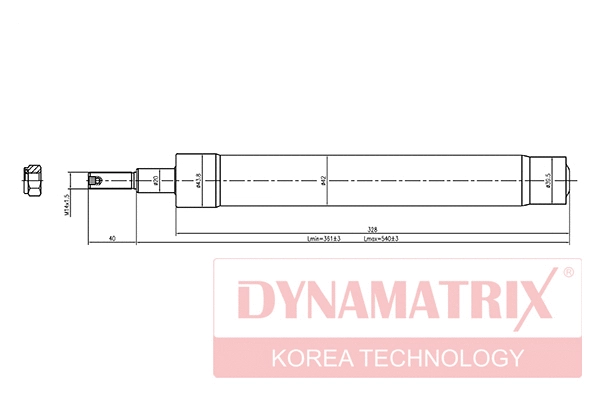 DSA664014 DYNAMATRIX Амортизатор (фото 1)