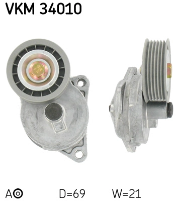 VKMA 34101 SKF Поликлиновой ременный комплект (фото 1)