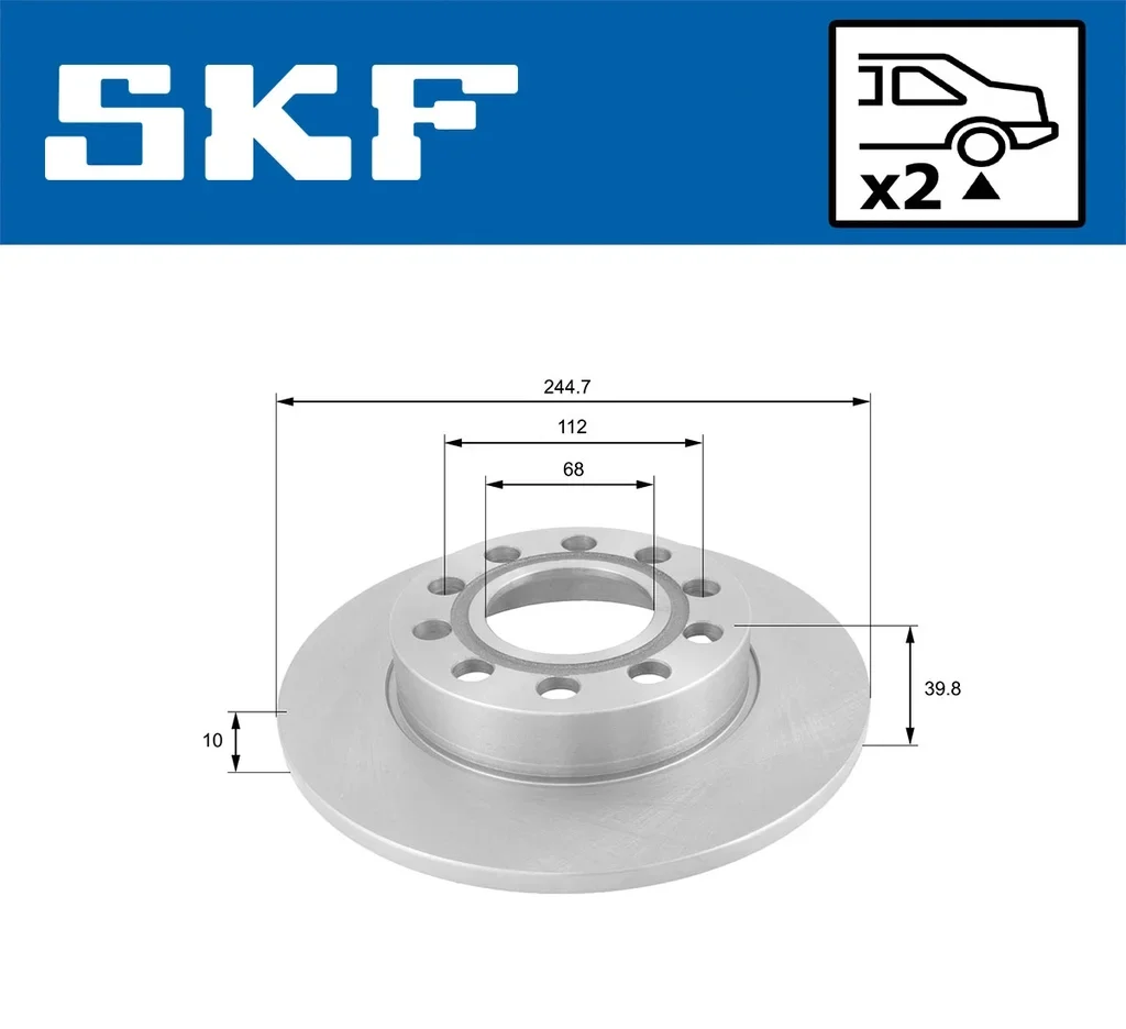 VKBD 90234 S2 SKF Тормозной диск (фото 2)